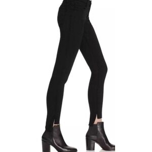 Frame Le Skinny de‎ Jeanne Black Jeans with Step Hem